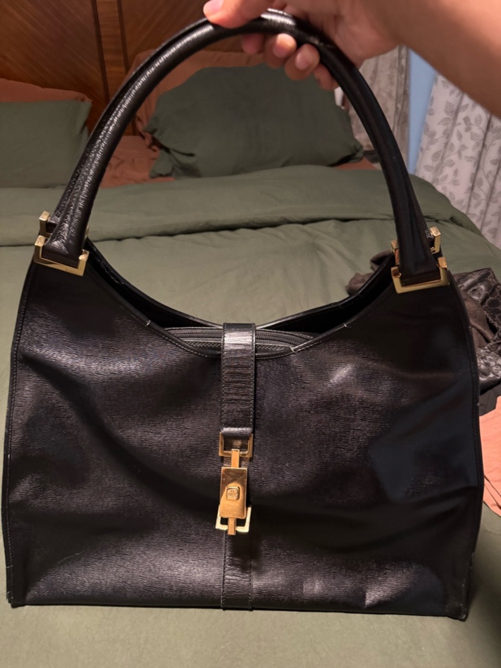 Gucci Jackie Vintage Piston Lock Large Tote